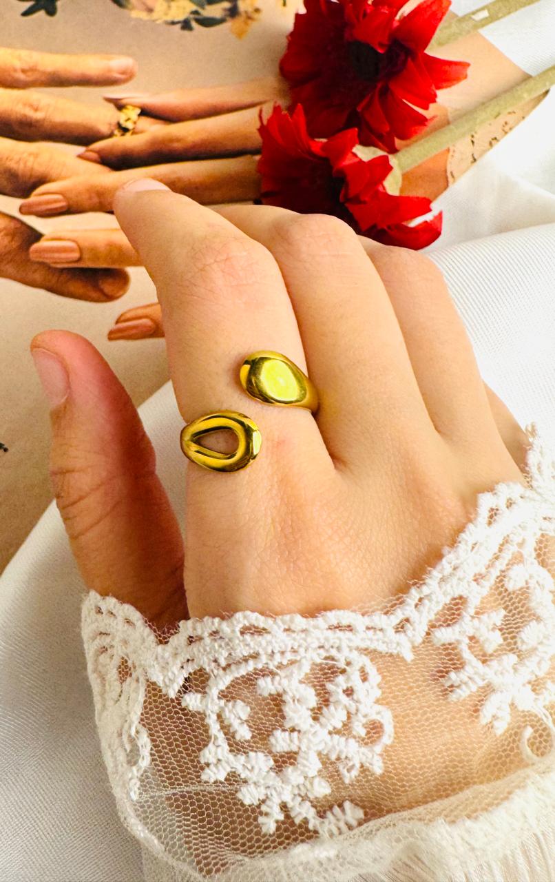 2 Ovel ring free size