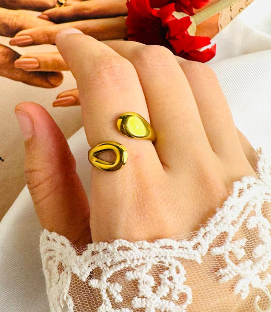 2 Ovel ring free size