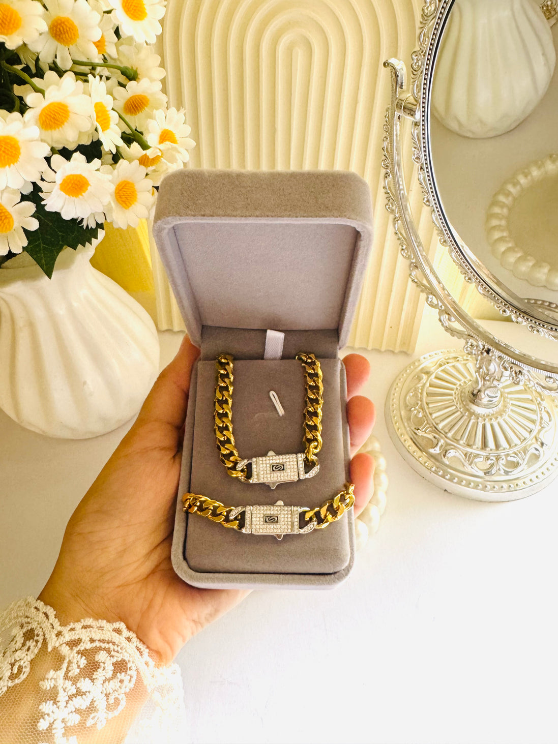 Monaco trendy set necklace & bracelet