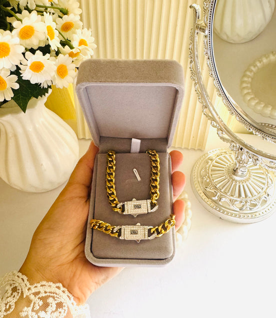 Monaco trendy set necklace & bracelet