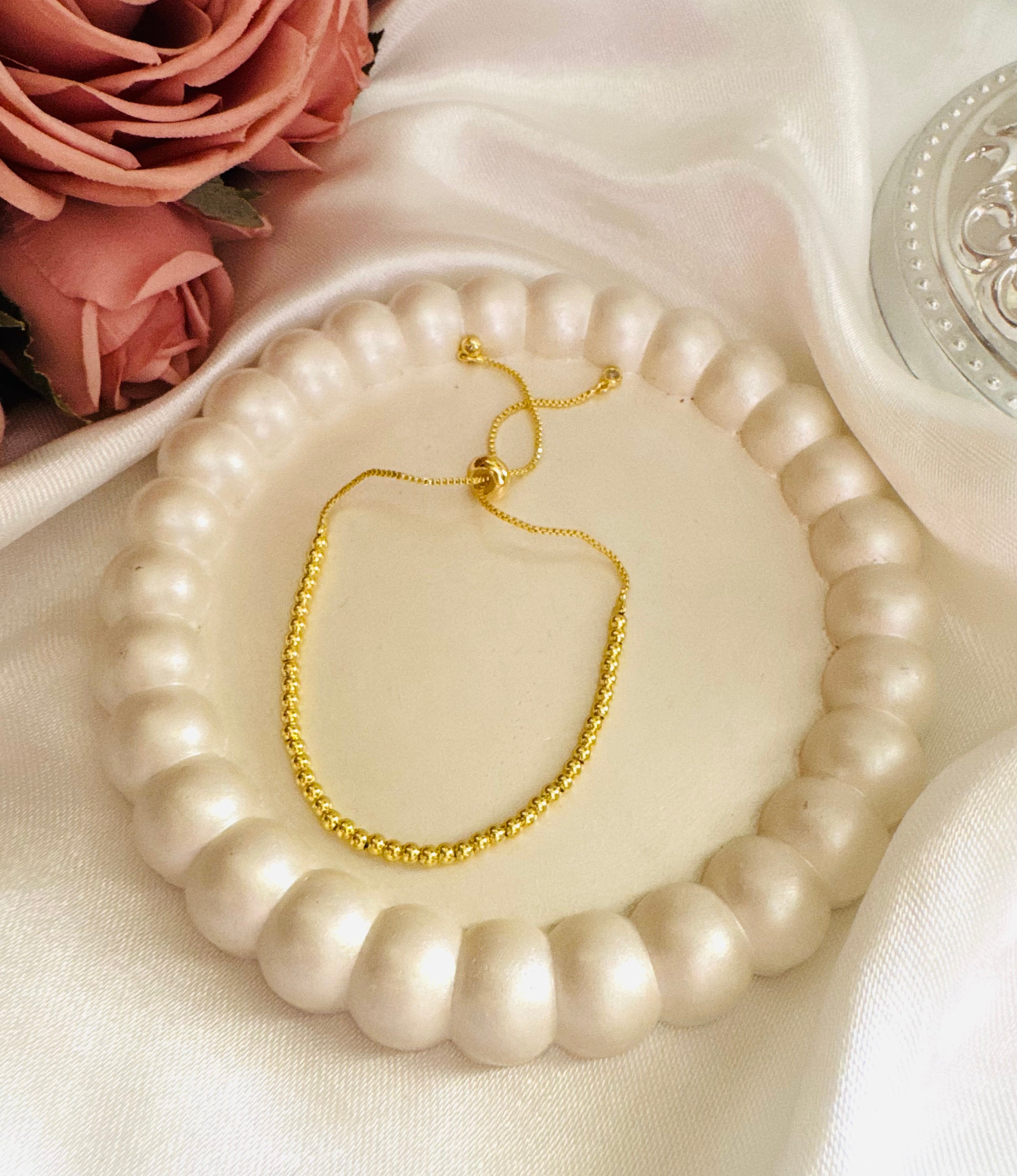 Small balls free size bracelet