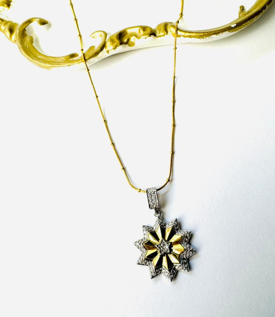 Star zircon necklace