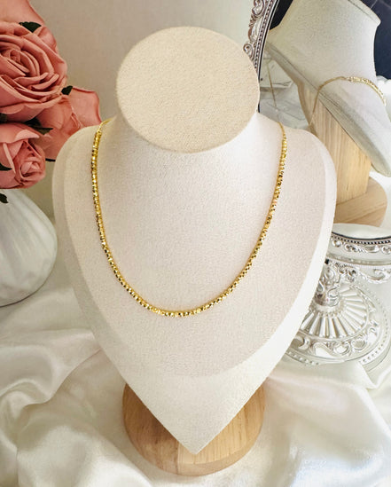 Sold small balls free size necklace