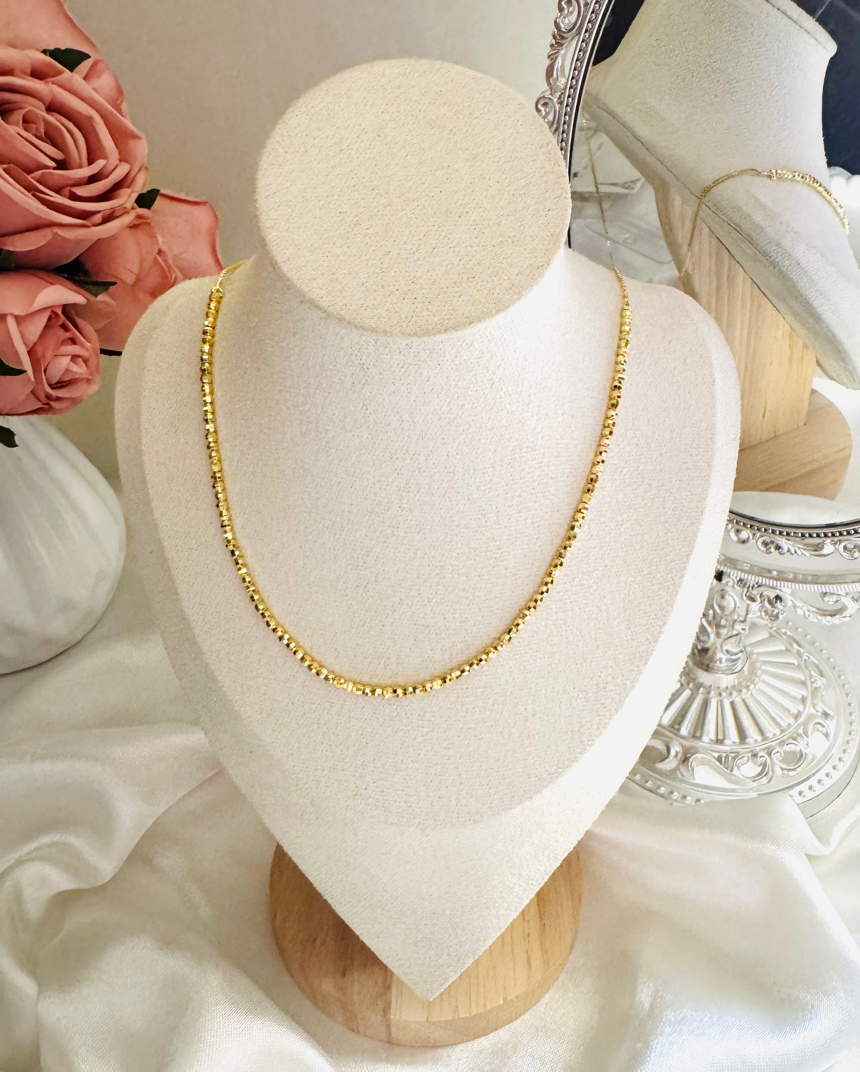 Sold small balls free size necklace