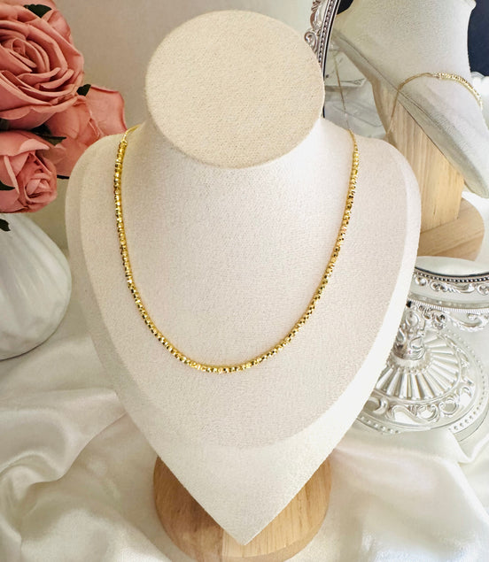Sold small balls free size necklace