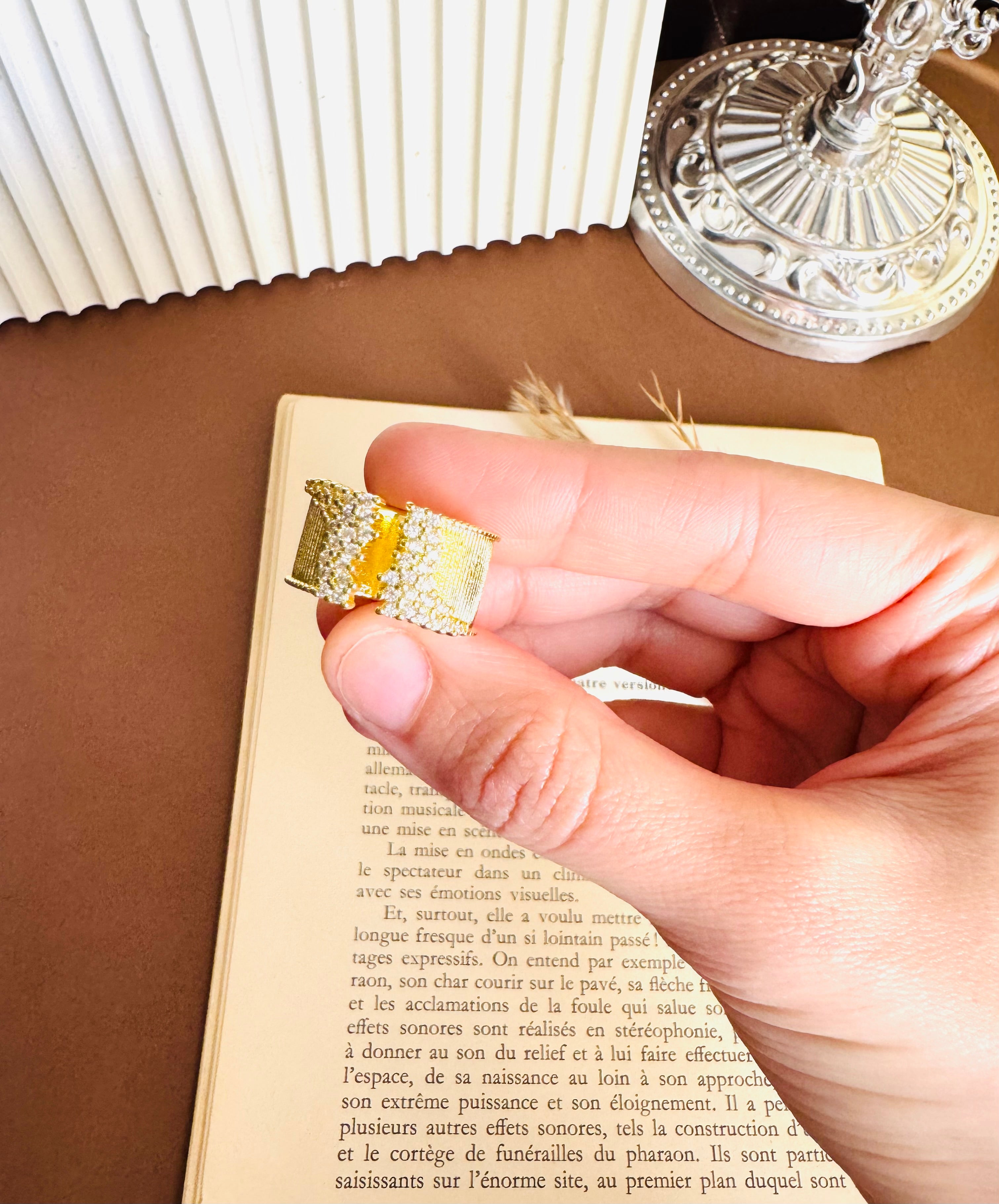 Zircon ring free size