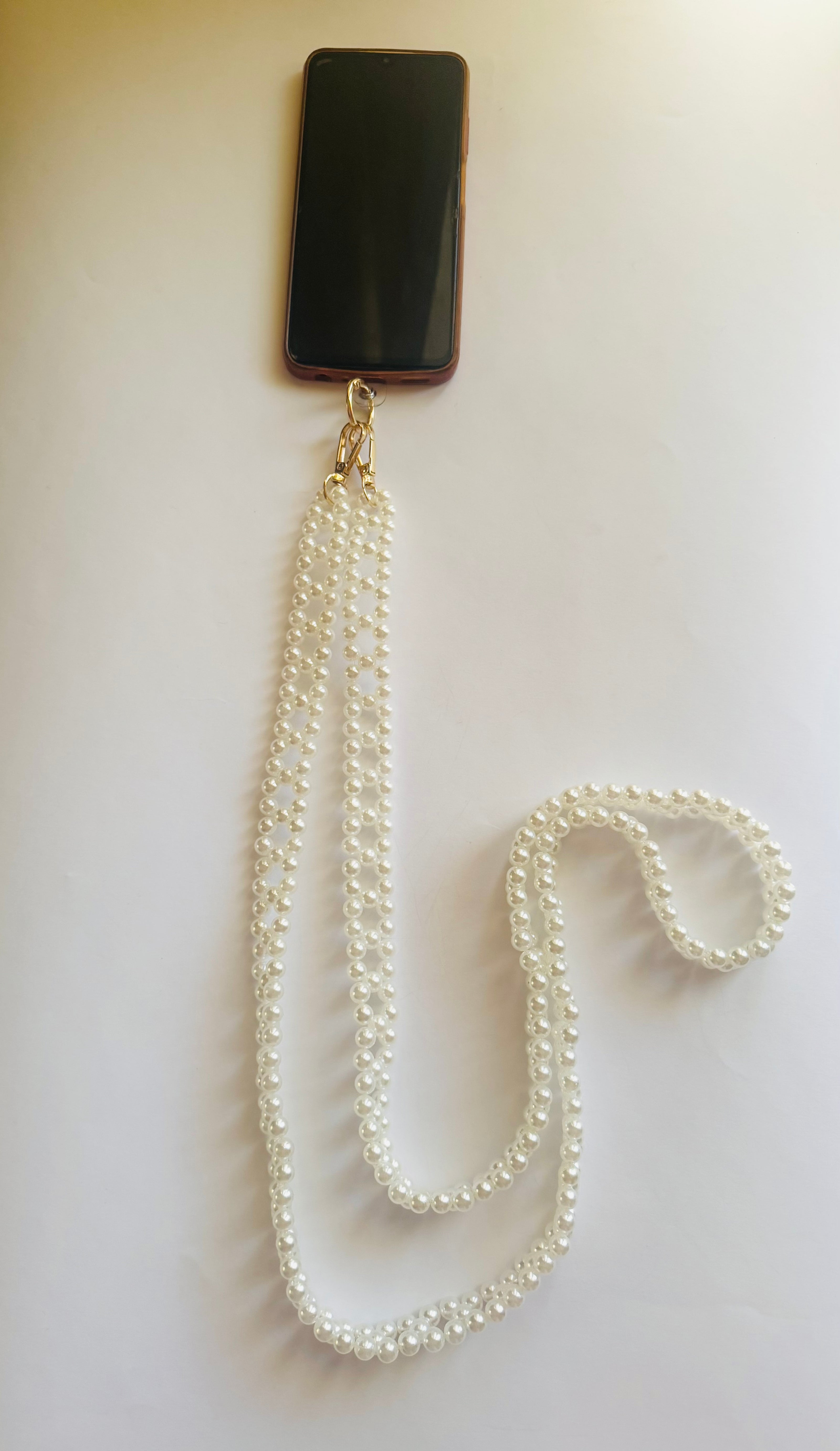 White bold mobile cord