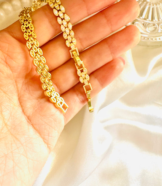 Fancy zircon bracelet