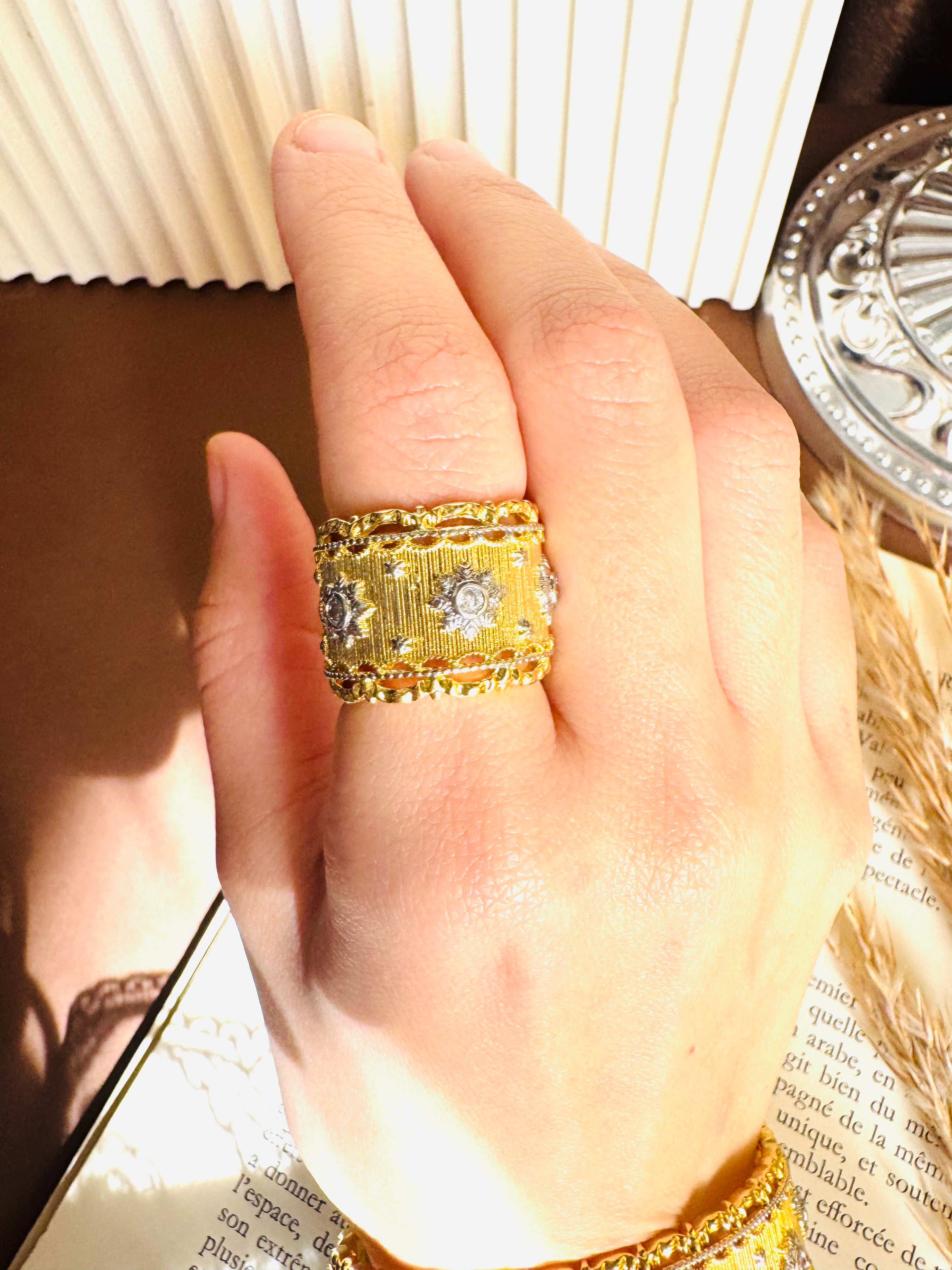 Luxury set ( bangle & ring ) free size