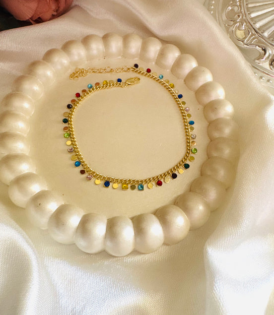 Colorful anklet