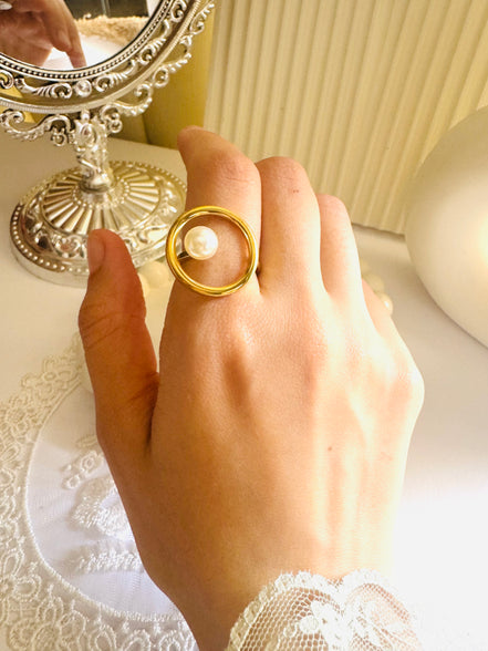 Pearl circle ring sizes