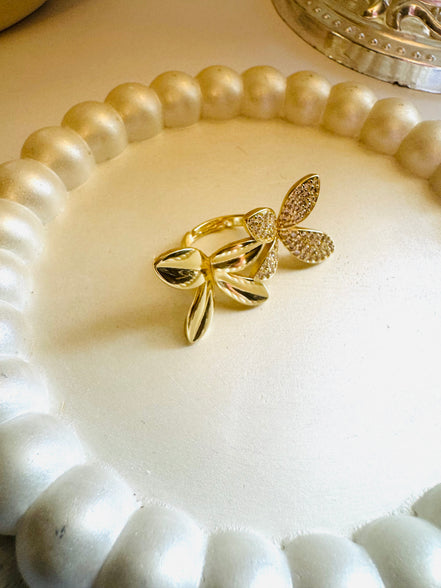 Flowers ring free size