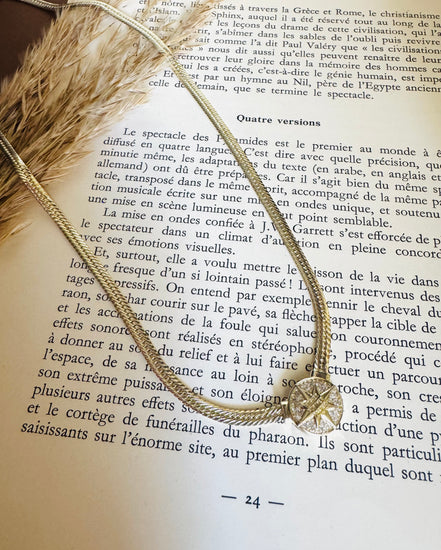 Star zircon necklace