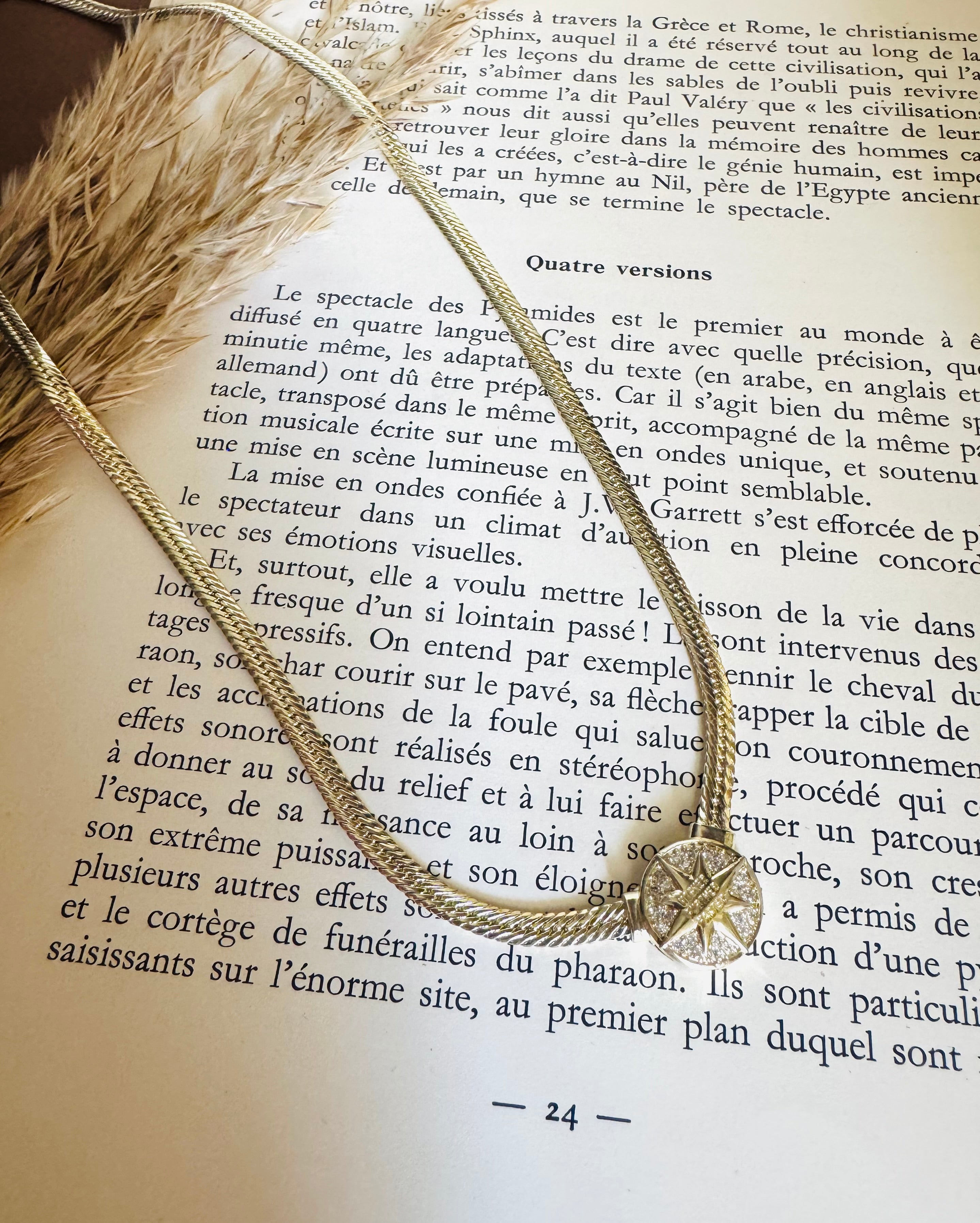 Star zircon necklace