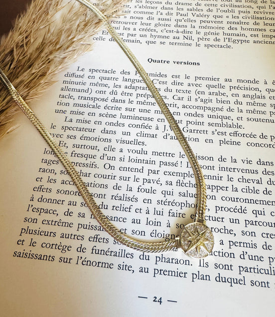 Star zircon necklace