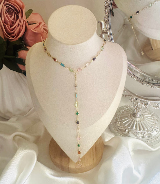 Long colorful necklace