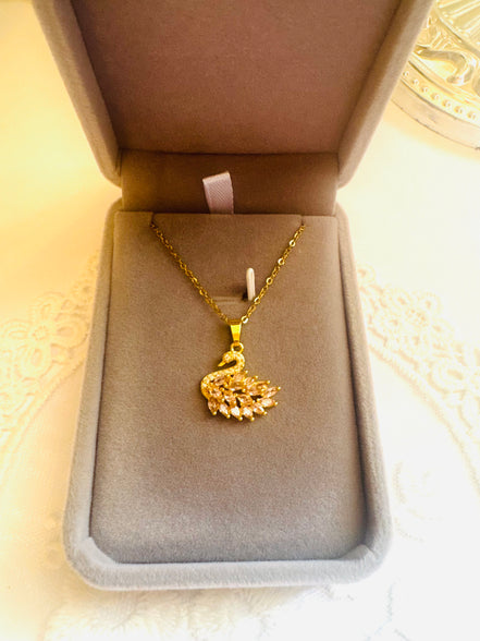 Swan necklace