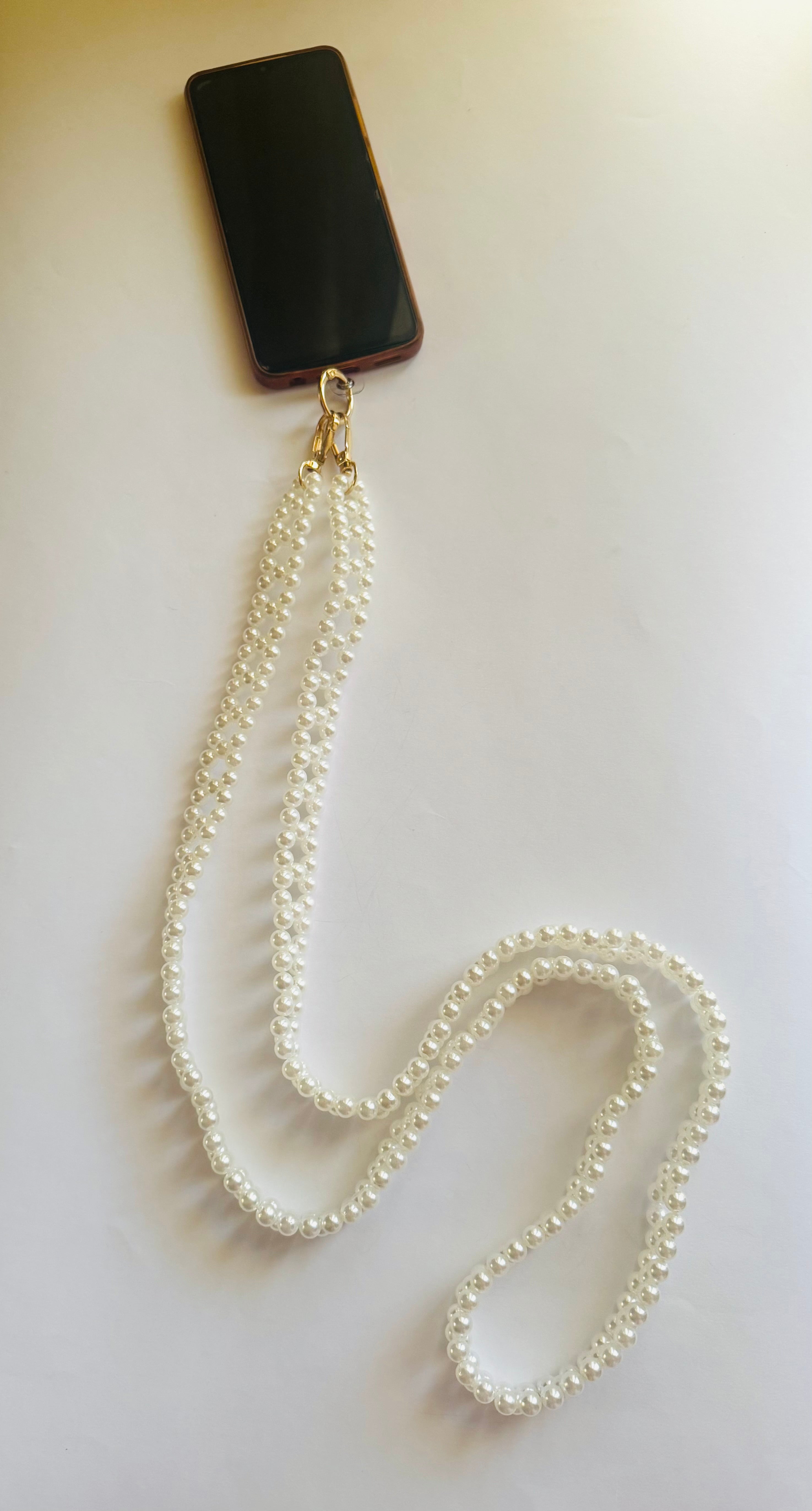 White bold mobile cord