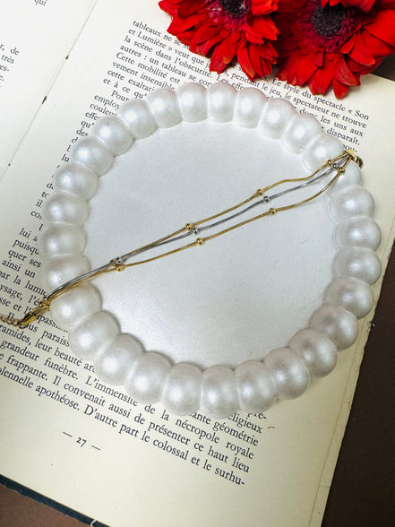 Three layer bracelet
