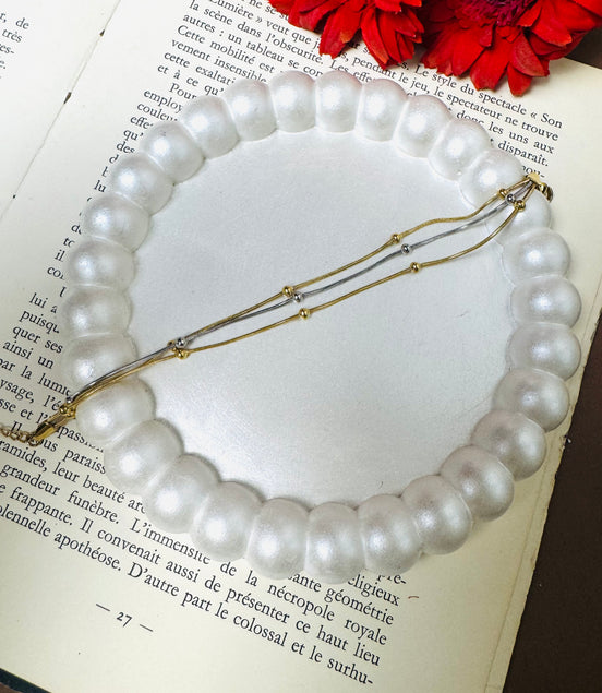 Three layer bracelet
