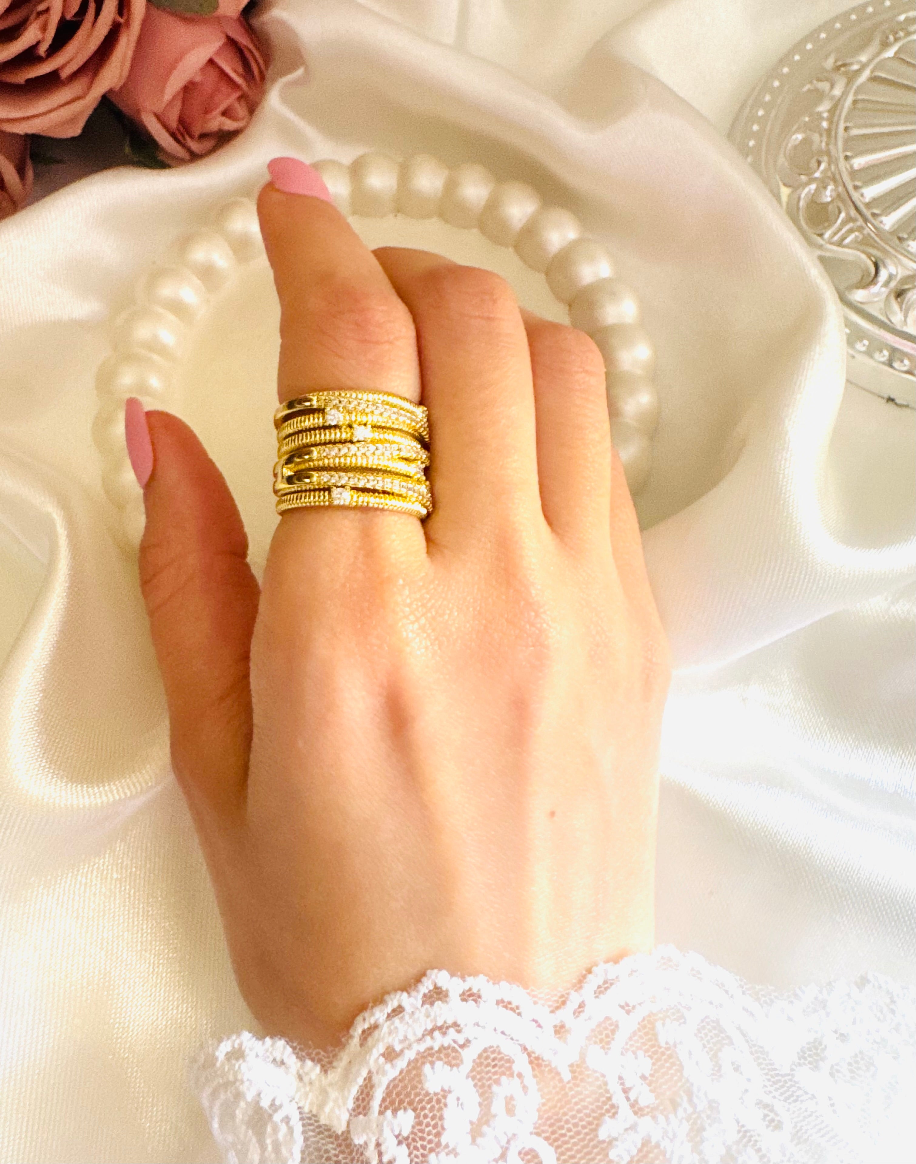 Layers ring free size