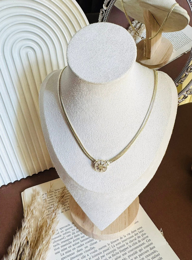 Star zircon necklace