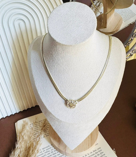 Star zircon necklace