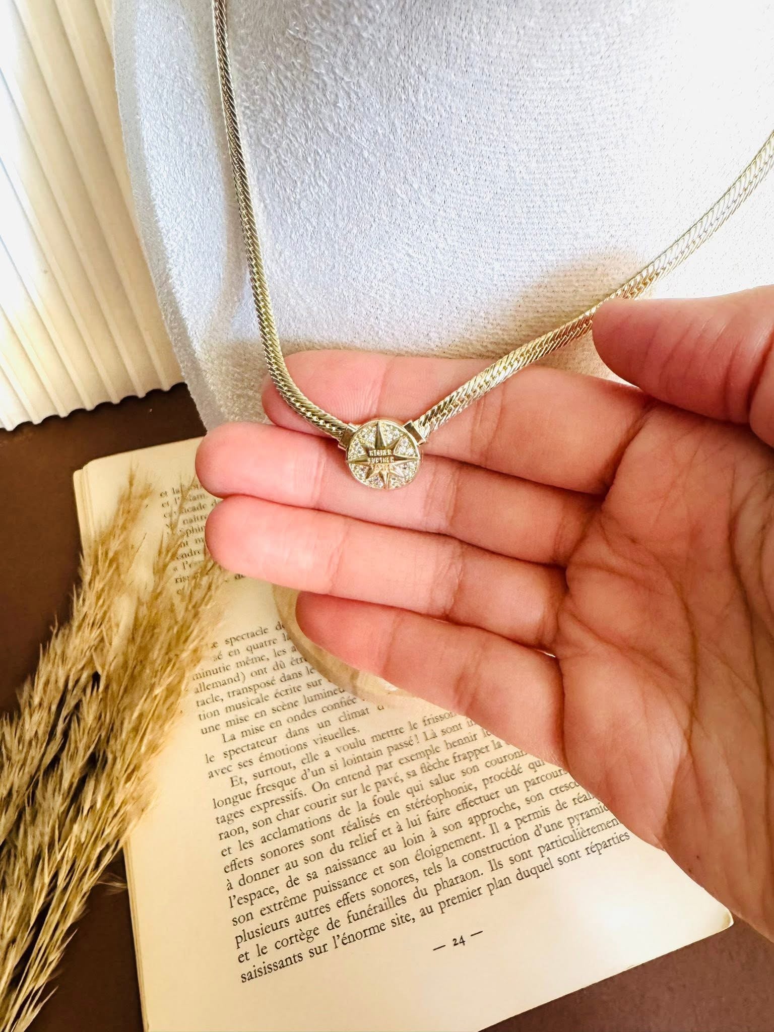 Star zircon necklace