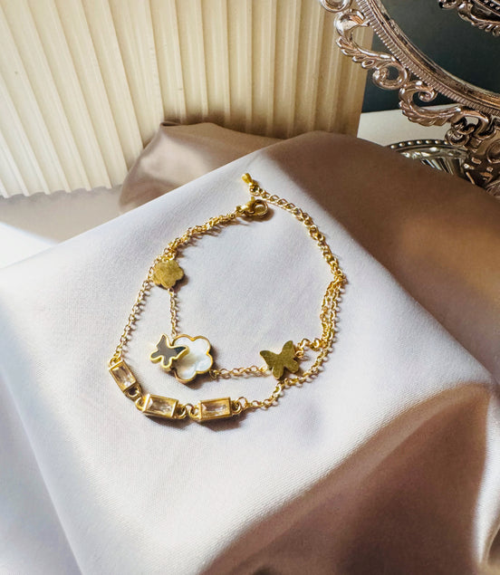 Black butterfly bracelet