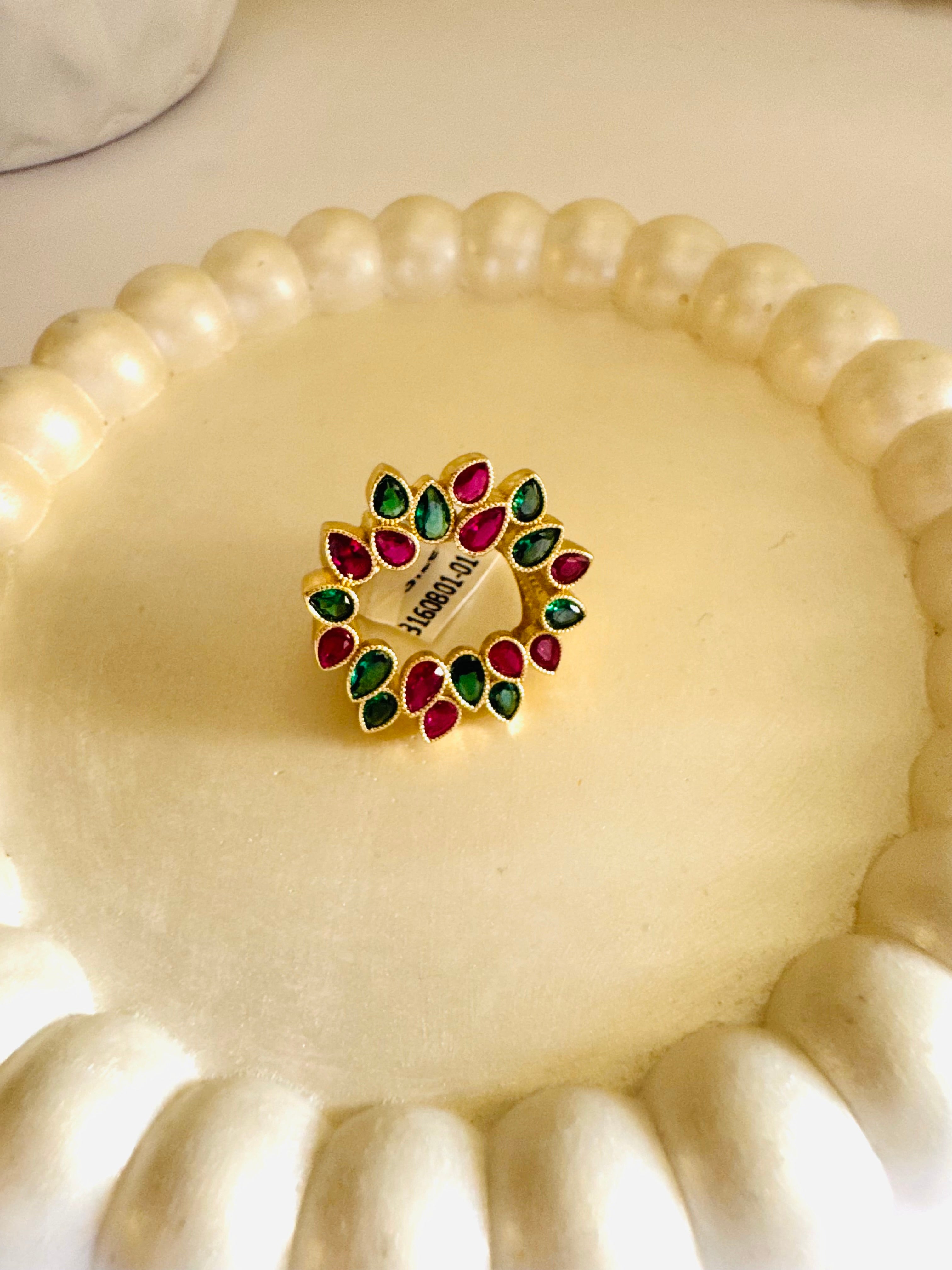 Fancy zircon ring