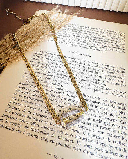 Zircon groumet necklace