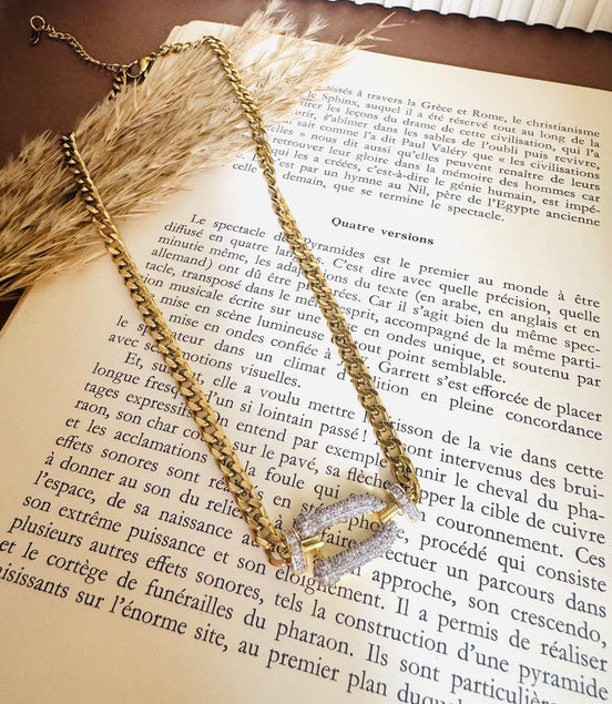 Zircon groumet necklace