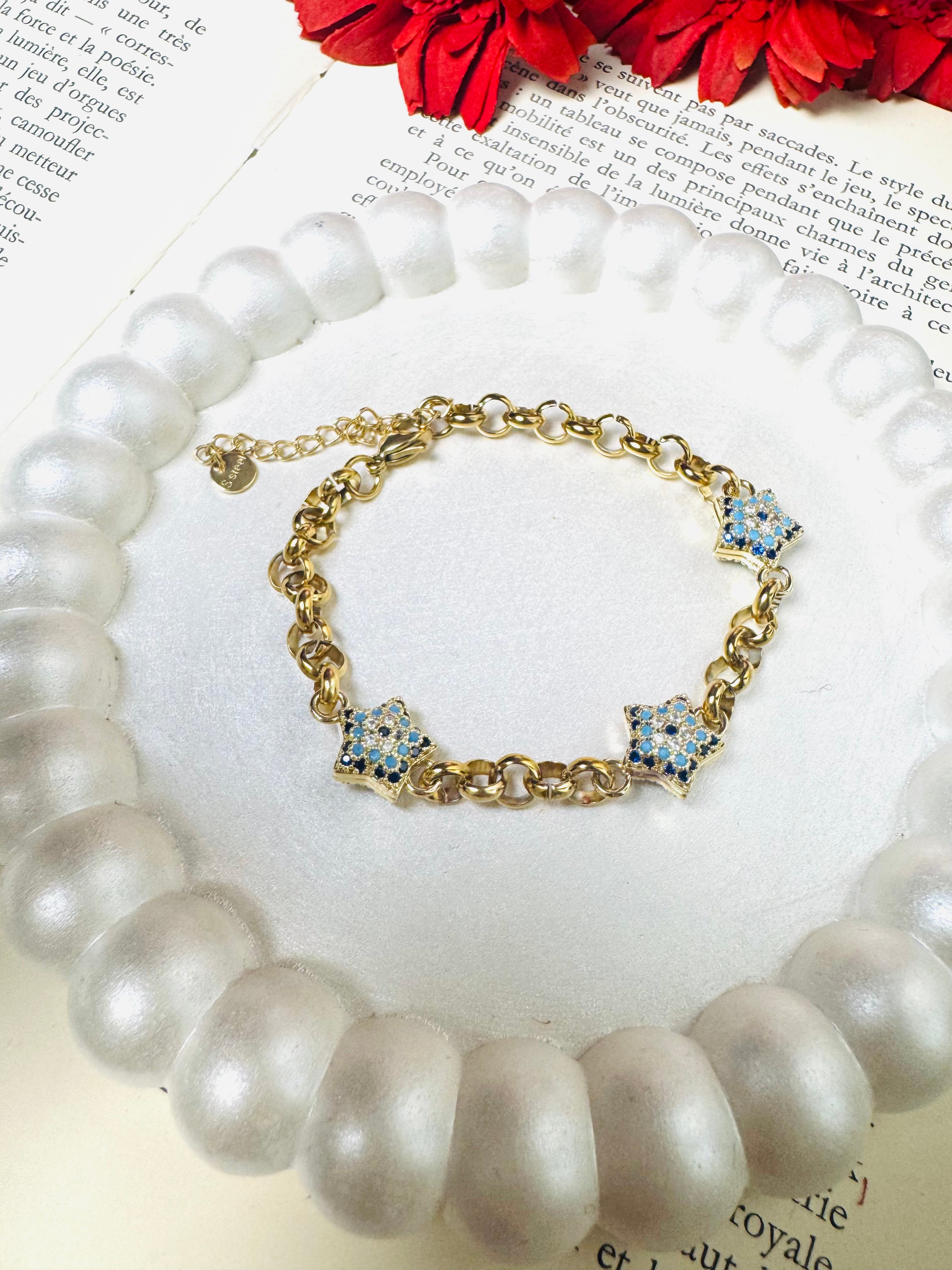 Star zircon bracelet