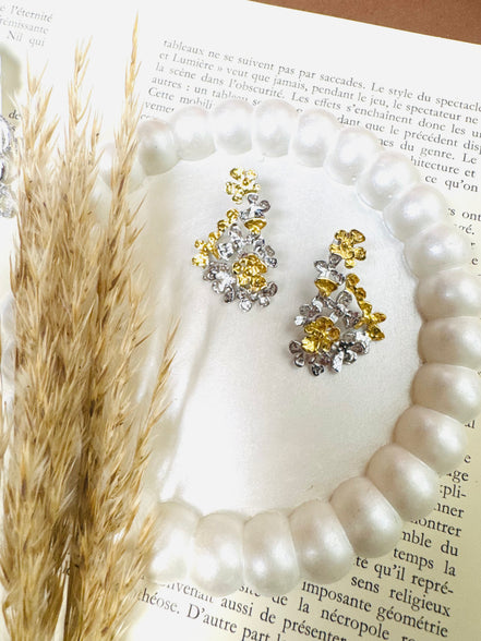 Flowers gold & silver