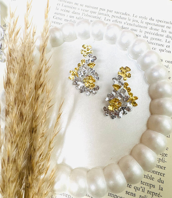 Flowers gold & silver
