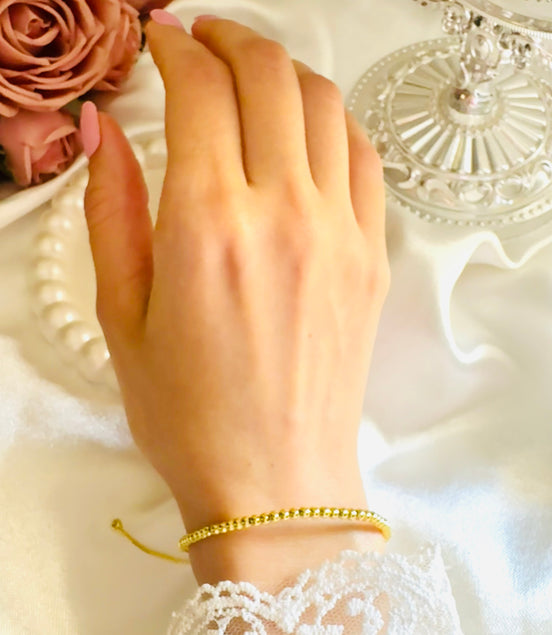 Small balls free size bracelet