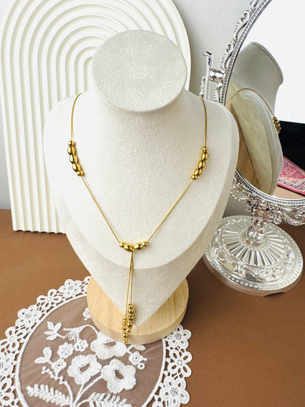 Long bubbles necklace