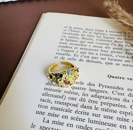 Bombaeh colorful ring free size