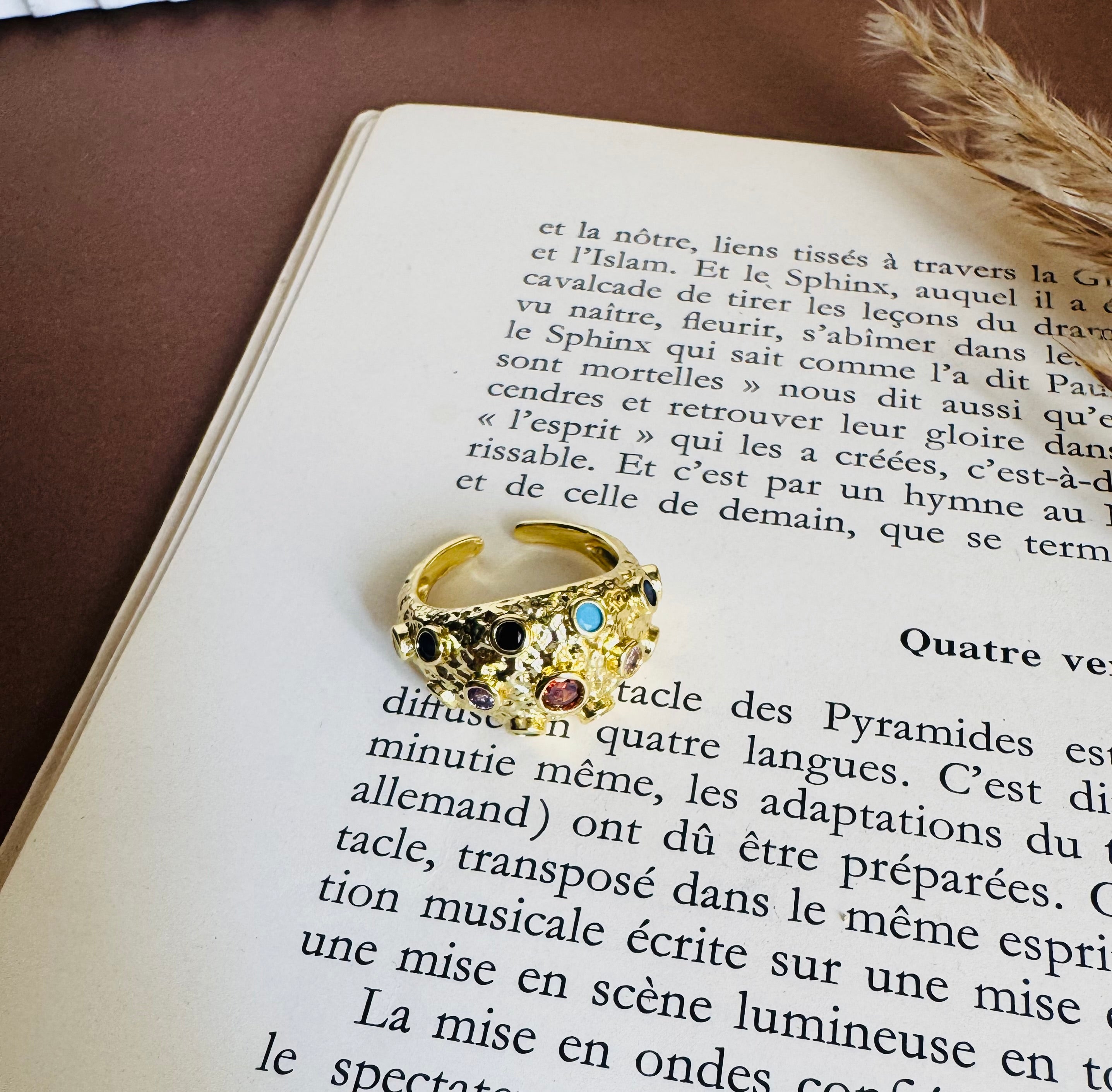 Bombaeh colorful ring free size