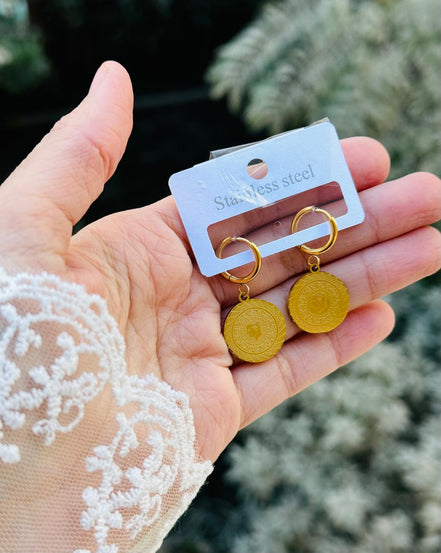 Coin earring