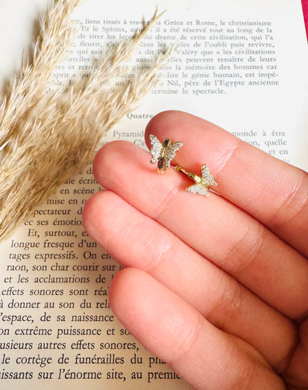 Small butterfly earring
