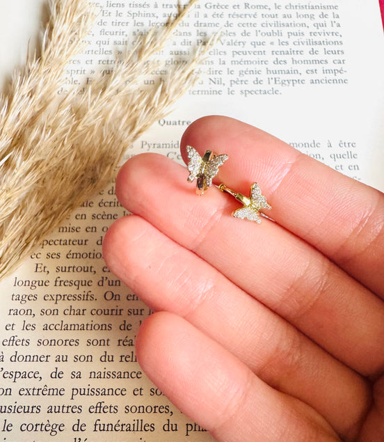 Small butterfly earring