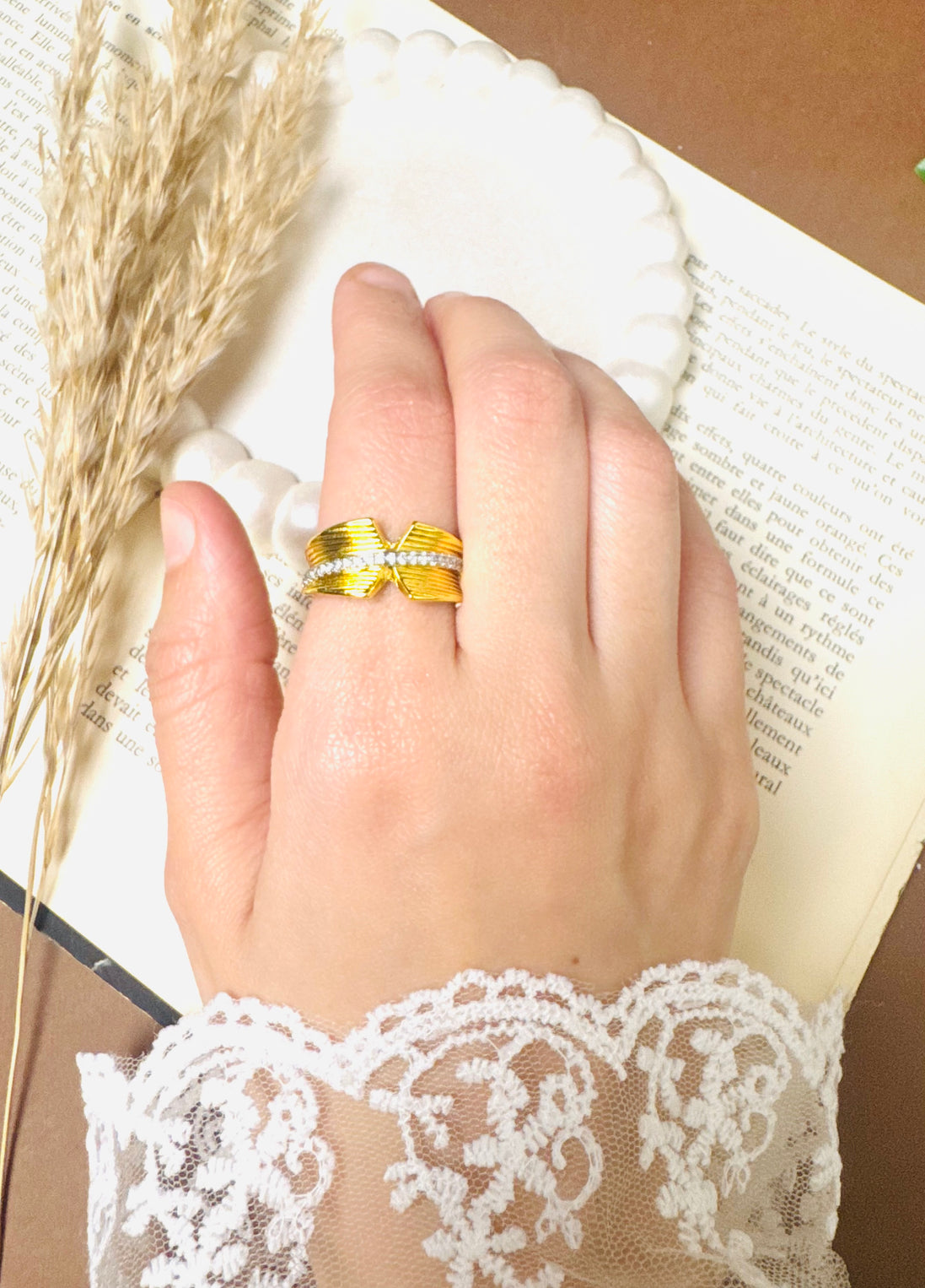 Fancy ring free size