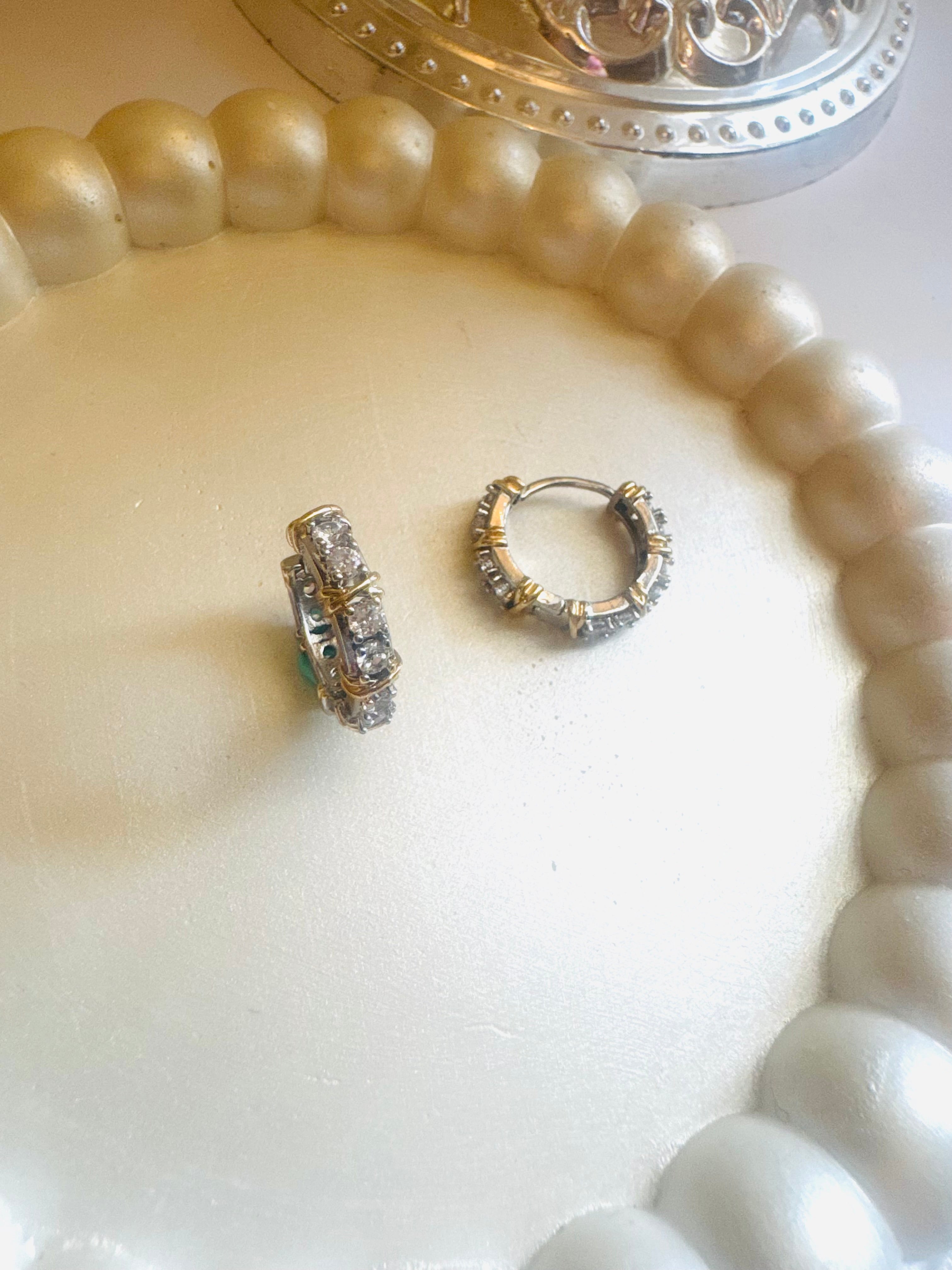 X zircon earring