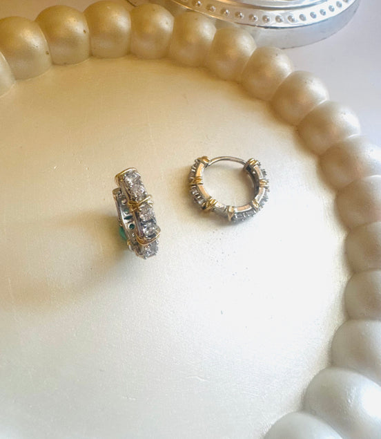 X zircon earring