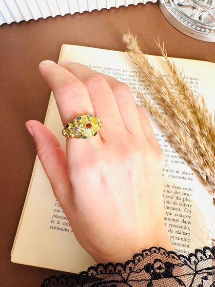 Bombaeh colorful ring free size