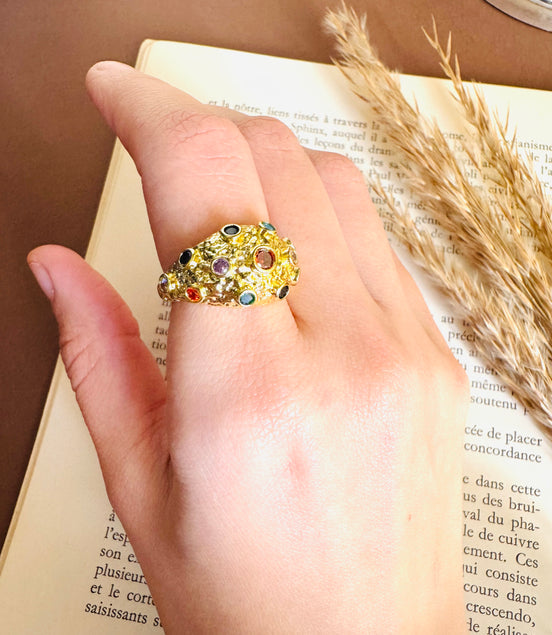 Bombaeh colorful ring free size