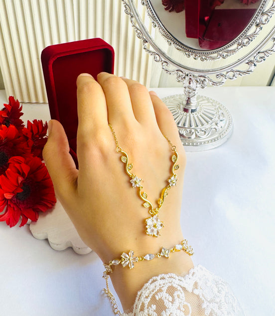 Flowers set ( Necklace & bracelet)