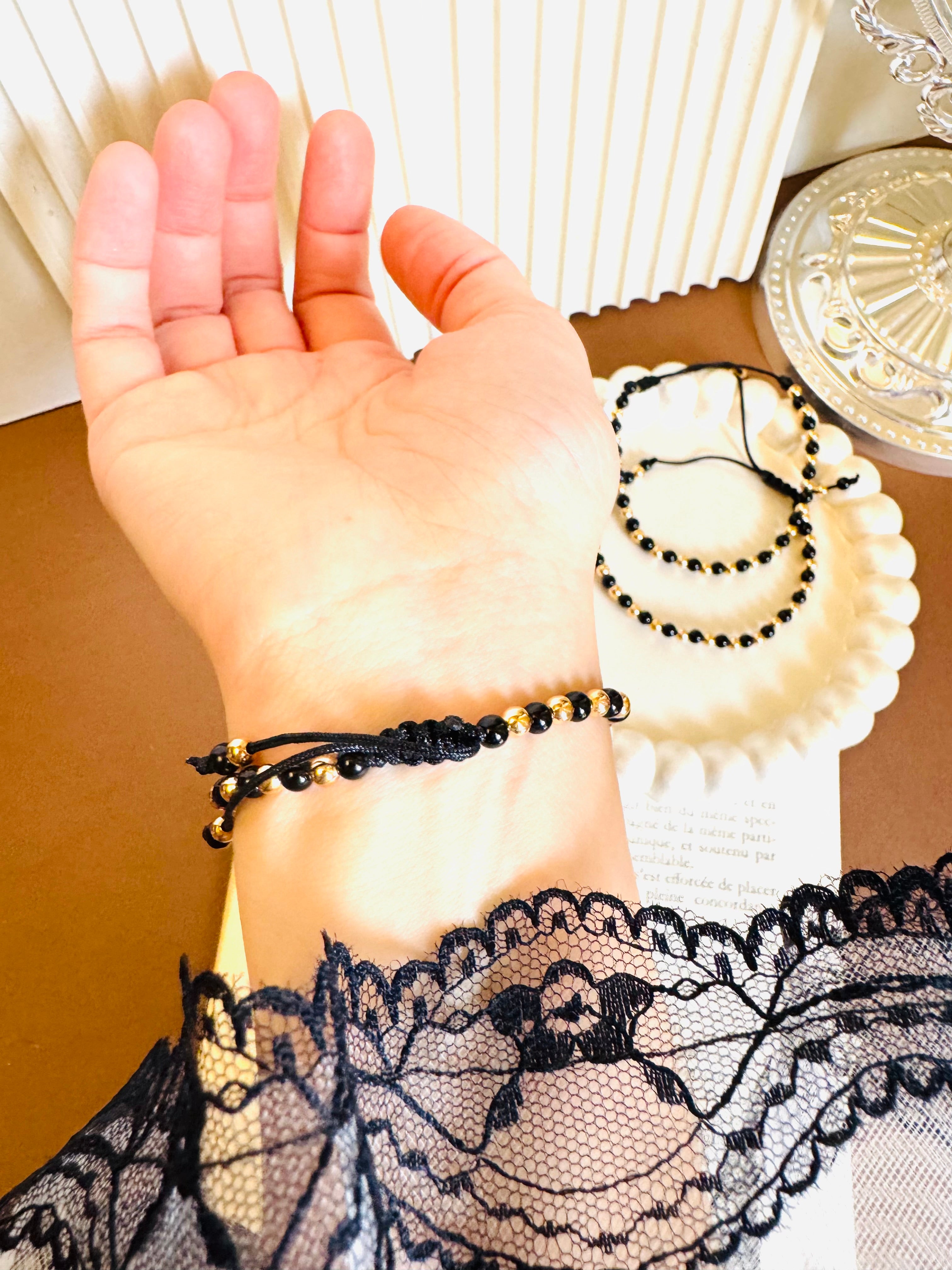 Free size beads bracelet