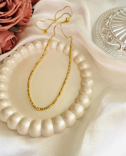 Sold small balls free size necklace